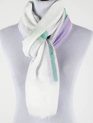SCARF   STRIPED  JTF99927PUR - Scarvesnthangs
 - 3