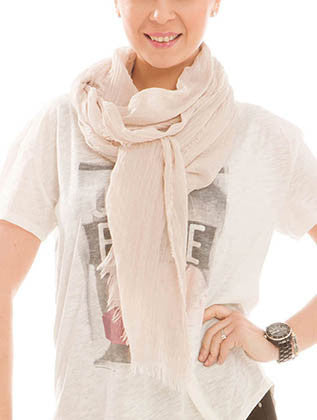SCARF   SOLID COLOR  JTF99930BEG - Scarvesnthangs
 - 3