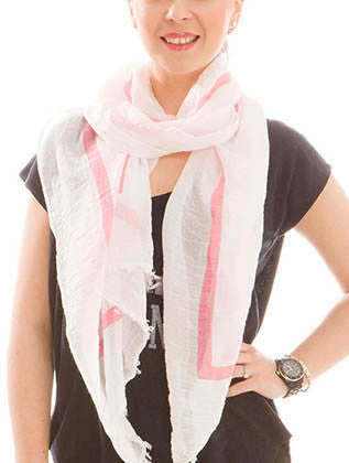 SCARF   PASTEL LINED  JTF99951FSH