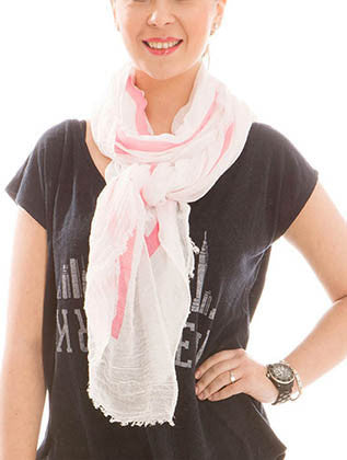 SCARF   PASTEL LINED  JTF99951FSH - Scarvesnthangs
 - 3