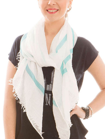 SCARF   PASTEL LINED  JTF99951MIN - Scarvesnthangs
 - 2