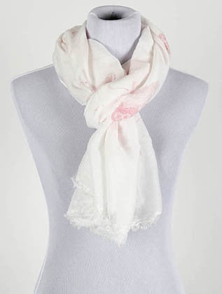 SCARF   OWL PRINT  JTF99953PNK - Scarvesnthangs
 - 3