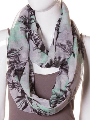SCARF   PALM TREE PRINT  JTF99992MIN