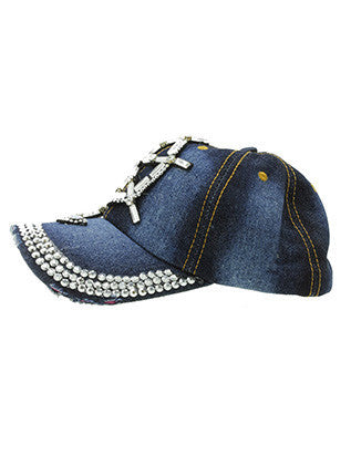 HAT AND CAP   LUCITE STONE  JTH99101DBLUCLR - Scarvesnthangs
 - 3