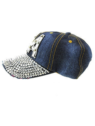 HAT AND CAP   LUCITE STONE  JTH99126DBLUCLR - Scarvesnthangs
 - 3