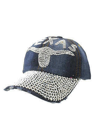 HAT AND CAP   TEXAS LONGHORN  JTH99133DBLUCLR
