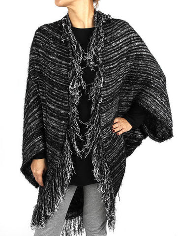 SCARF   KNIT  KHF0107BLK - Scarvesnthangs
 - 2
