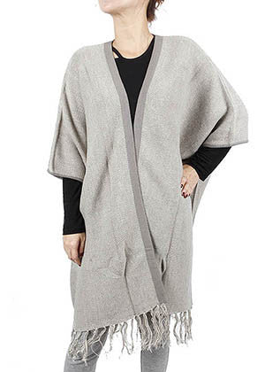SCARF   KNITTED  KHF0110BEG