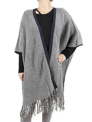 SCARF   KNITTED  KHF0110BKW - Scarvesnthangs
 - 1