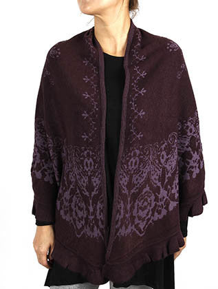 SCARF   SHAWL  KHF99020PUR - Scarvesnthangs
 - 1