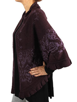 SCARF   SHAWL  KHF99020PUR - Scarvesnthangs
 - 3