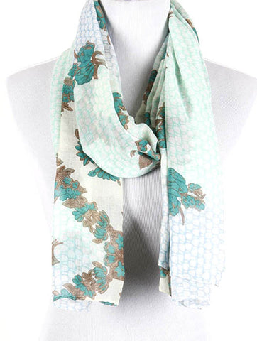 SCARF   ROSE PRINT  KHF99131MIN - Scarvesnthangs
 - 2