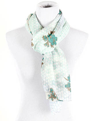 SCARF   ROSE PRINT  KHF99131MIN - Scarvesnthangs
 - 3