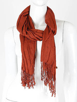 SCARF   SEQUIN ACCENT  KHF99177RED