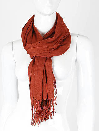SCARF   SEQUIN ACCENT  KHF99177RED - Scarvesnthangs
 - 3