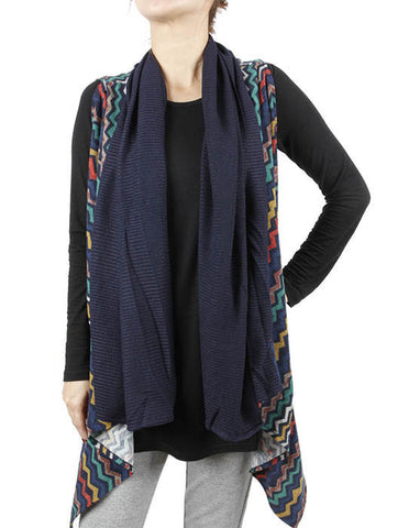 SCARF   KNITTED  KHF99211NVY - Scarvesnthangs
 - 2