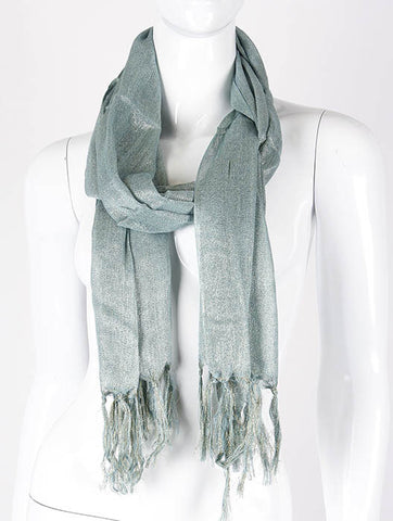 SCARF   METALLIC THREAD ACCENT  KHF995151MIN - Scarvesnthangs
 - 2