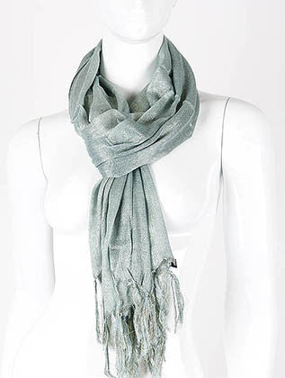 SCARF   METALLIC THREAD ACCENT  KHF995151MIN - Scarvesnthangs
 - 3