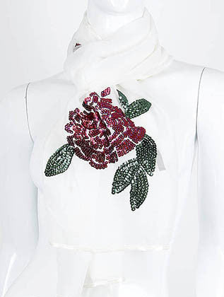SCARF   FLOWER  KHF99525IVY - Scarvesnthangs
 - 3