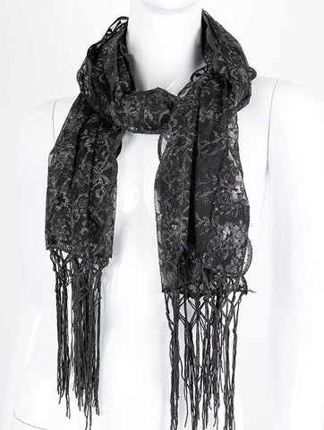 SCARF   FLOWER  KHF99526BLK - Scarvesnthangs
 - 2
