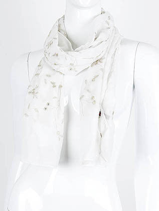 SCARF   FLOWER  KHF99532WHT - Scarvesnthangs
 - 1