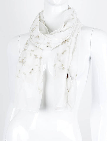 SCARF   FLOWER  KHF99532WHT - Scarvesnthangs
 - 2