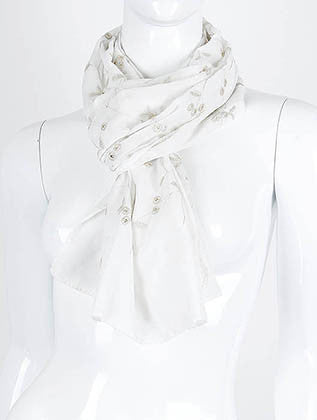 SCARF   FLOWER  KHF99532WHT - Scarvesnthangs
 - 3