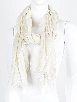 SCARF   METALLIC THREAD  KHF99552IVY