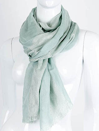 SCARF   METALLIC THREAD  KHF99552MIN - Scarvesnthangs
 - 3