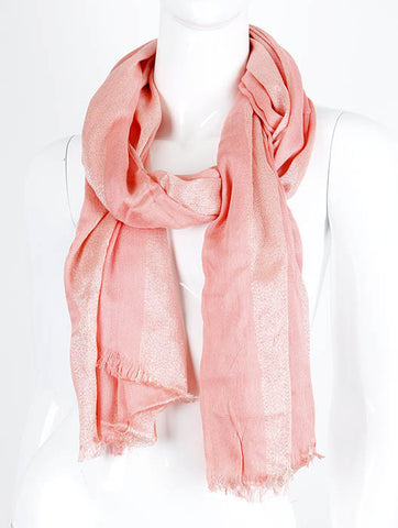 SCARF   METALLIC THREAD  KHF99552PNK - Scarvesnthangs
 - 2