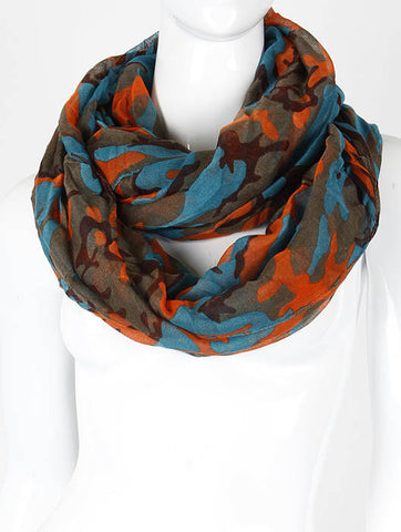SCARF   CAMOUFLAGE PRINT  KHF99564EORG - Scarvesnthangs
 - 2