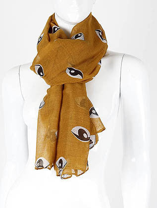 SCARF   EYE PRINT  KHF995951YEW - Scarvesnthangs
 - 3