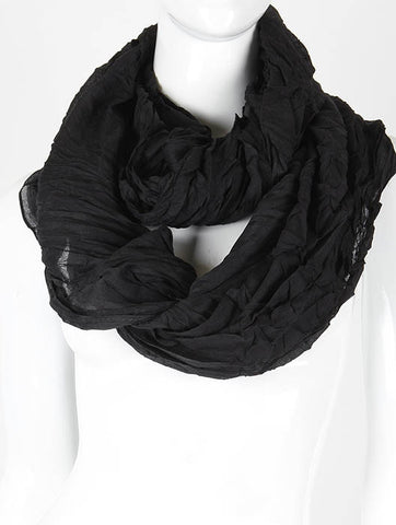 SCARF   CRINKLE  KHF996092EBLK - Scarvesnthangs
 - 2