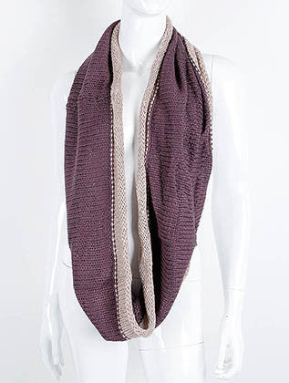 SCARF   KNITTED  KHF99702EPUR - Scarvesnthangs
 - 3