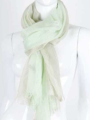 SCARF   METALLIC THREAD  KHF99731GRN - Scarvesnthangs
 - 3
