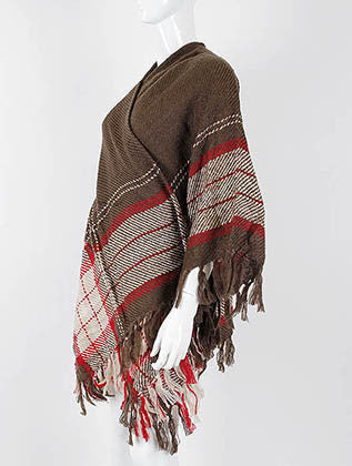 SCARF   CAPE STYLE  KHF99771BRO - Scarvesnthangs
 - 3