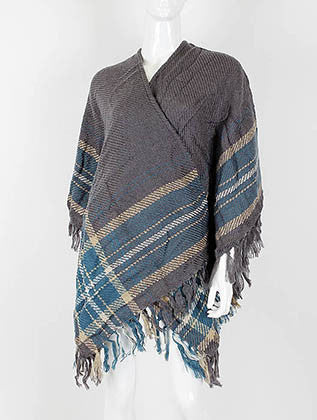 SCARF   CAPE STYLE  KHF99771GRY - Scarvesnthangs
 - 1