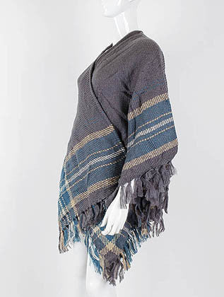 SCARF   CAPE STYLE  KHF99771GRY - Scarvesnthangs
 - 3