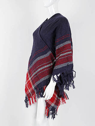 SCARF   CAPE STYLE  KHF99771NVY - Scarvesnthangs
 - 3