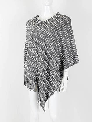 SCARF   V NECK  KHF99785GRY - Scarvesnthangs
 - 1