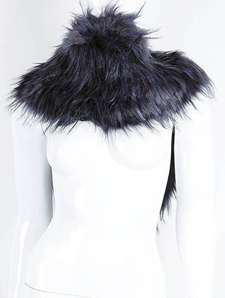 SCARF   FAUX FUR  KHF99804NVY - Scarvesnthangs
 - 3