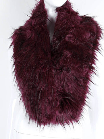 SCARF   FAUX FUR  KHF99804PUR - Scarvesnthangs
 - 2