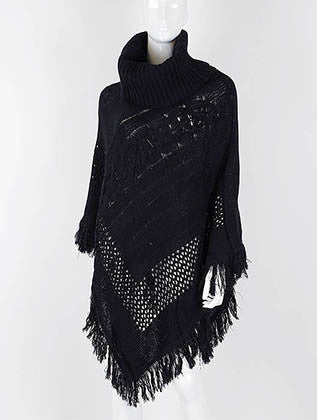 SCARF   TURTLENECK  KHF99837BLK - Scarvesnthangs
 - 1