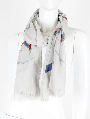 SCARF   FRAYED EDGE  KHF99845GRY - Scarvesnthangs
 - 2