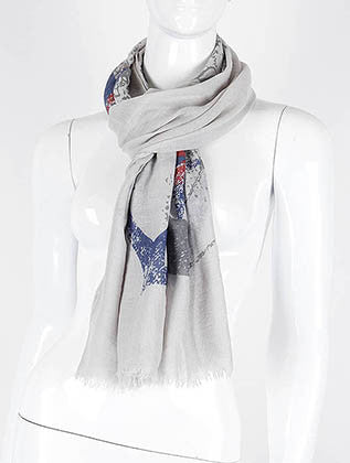 SCARF   FRAYED EDGE  KHF99845GRY - Scarvesnthangs
 - 3