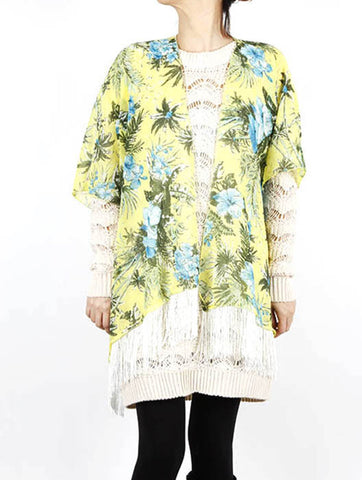 SCARF   FLORAL PRINT  KHF99911YEW - Scarvesnthangs
 - 2