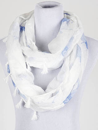 SCARF   OWL  KHF99928EBLU - Scarvesnthangs
 - 1