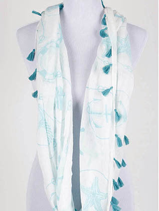 SCARF   SHIP WHEEL  KHF99929EMIN - Scarvesnthangs
 - 3