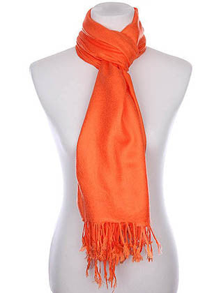 SCARF   FRINGED  KYF1001ORG - Scarvesnthangs
 - 3