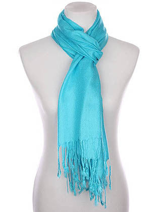 SCARF   FRINGED  KYF1001TUQ - Scarvesnthangs
 - 3